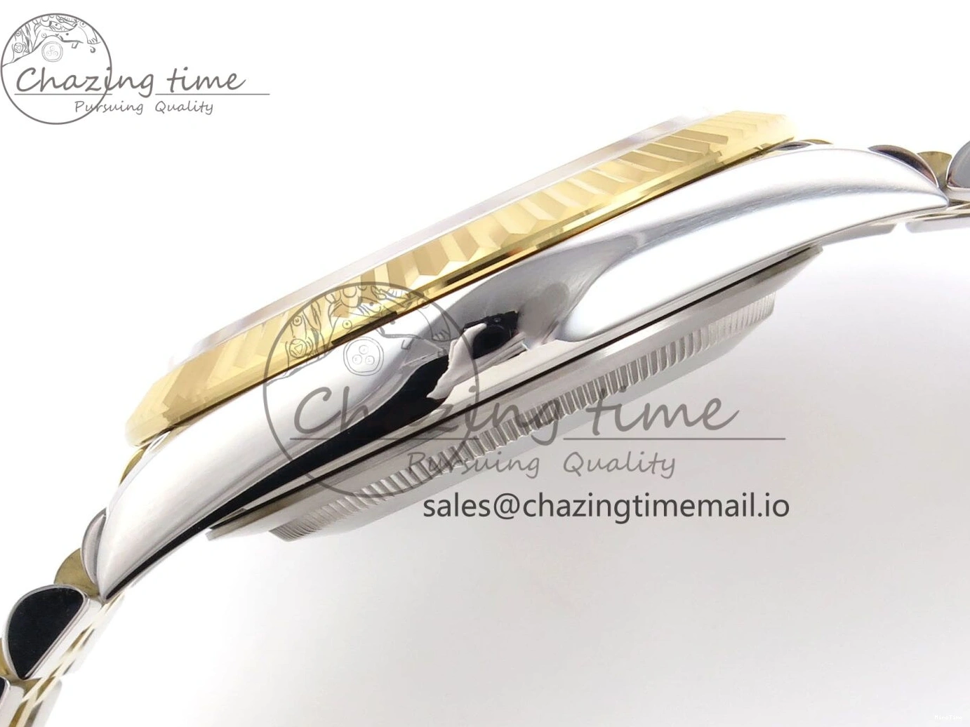 MiroTime 0127 Vibrant DateJust 41 126333 EWEF Best Edition YG Stick Dial on SS YG Jubilee Bracelet A 990